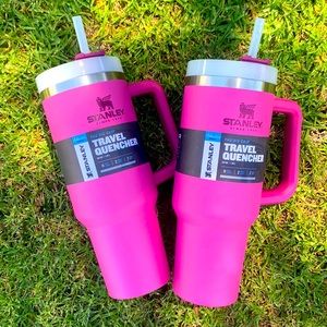 Brand new pair of 40 oz Stanley Travel quenches Tumblers in hot pink!
